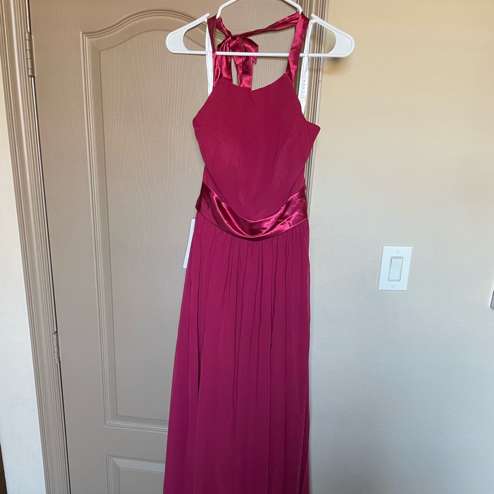 Azazie Aurora Bridesmaid Dress - Burgundy - Picture 1 of 2